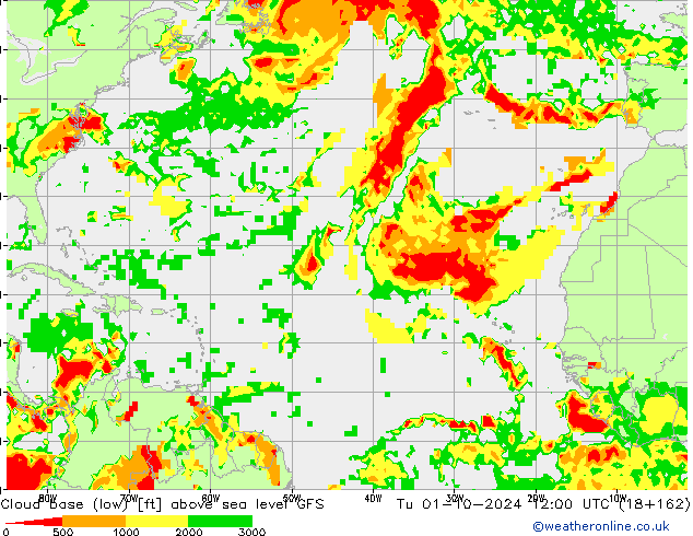 Cloud base (low) GFS mar 01.10.2024 12 UTC