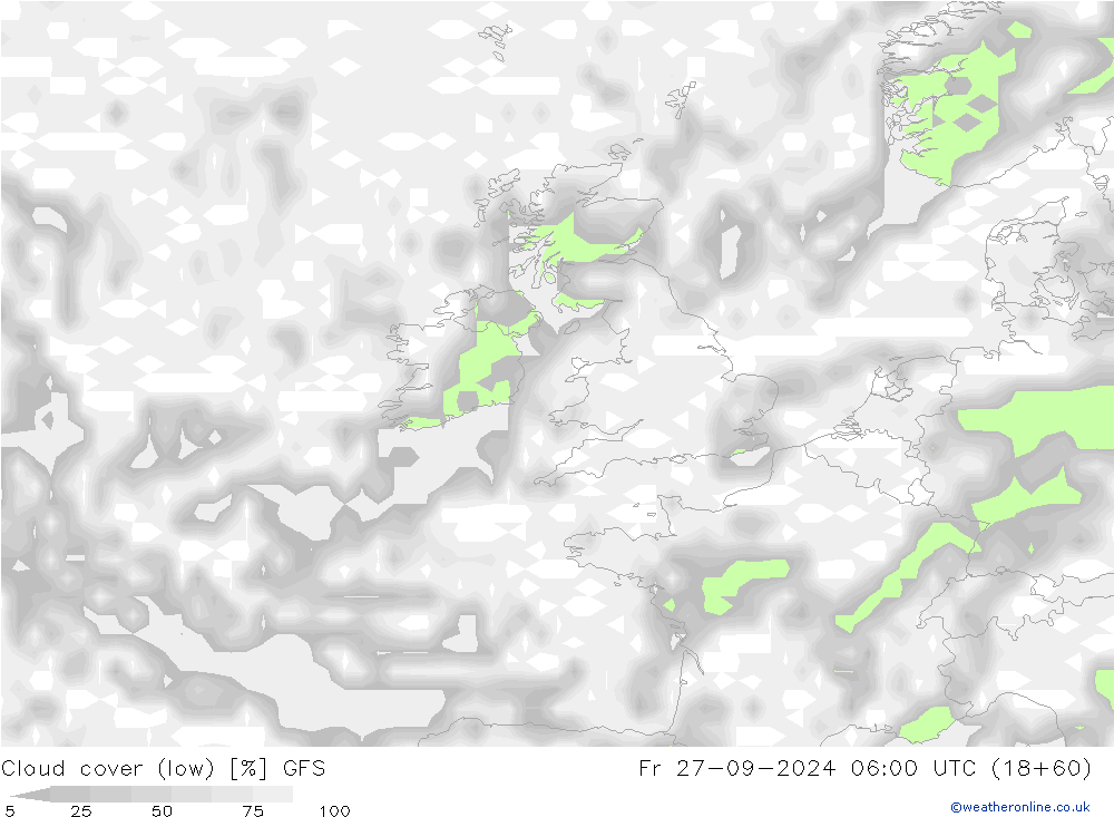 Nubes bajas GFS vie 27.09.2024 06 UTC