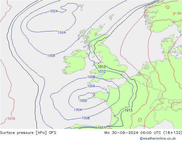 GFS: lun 30.09.2024 06 UTC