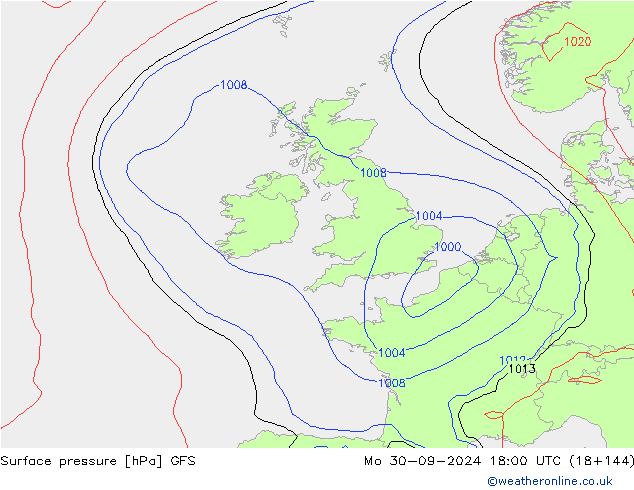 GFS: Mo 30.09.2024 18 UTC