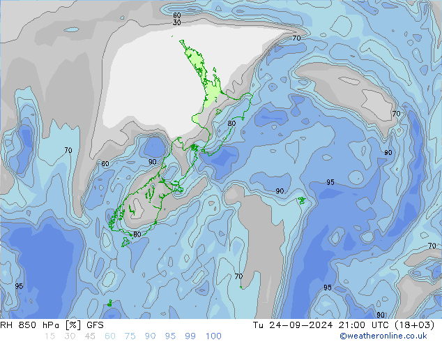 RV 850 hPa GFS di 24.09.2024 21 UTC