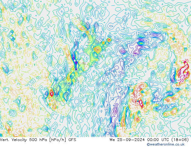 Vert. Velocity 500 hPa GFS We 25.09.2024 00 UTC