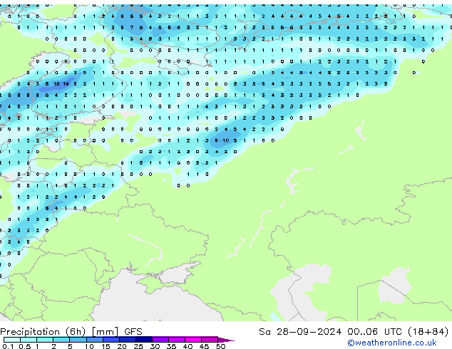 Z500/Rain (+SLP)/Z850 GFS So 28.09.2024 06 UTC