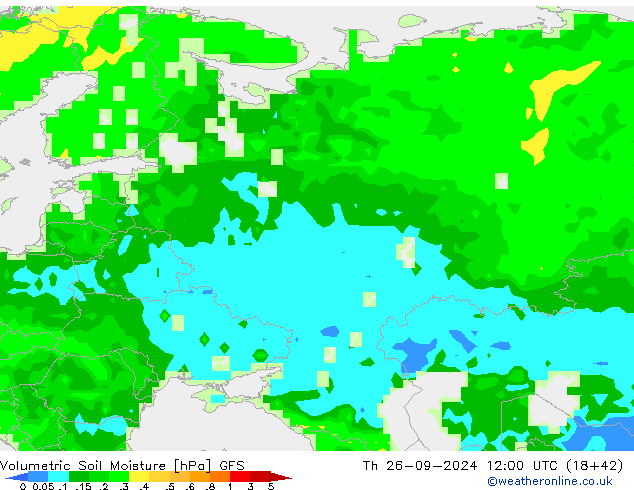 Volumetric Soil Moisture GFS Th 26.09.2024 12 UTC