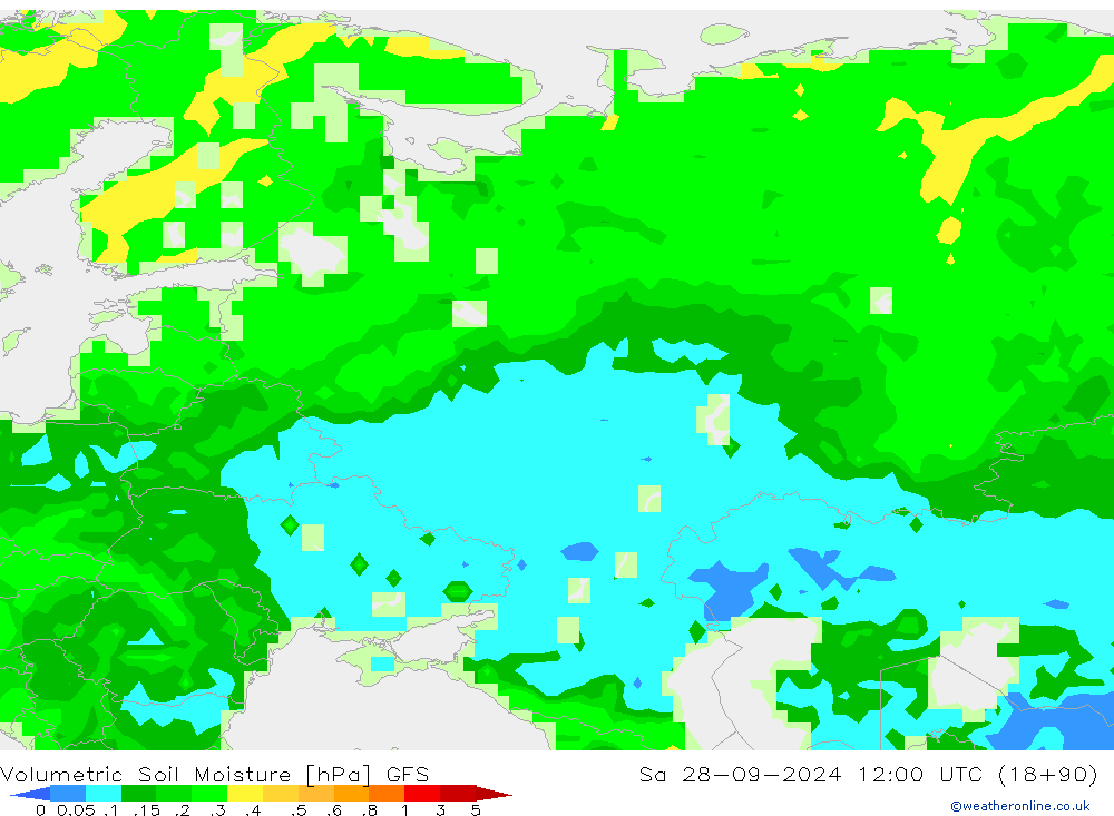 Hacimsel Toprak Nemi GFS Cts 28.09.2024 12 UTC