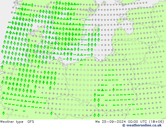 Weermodel GFS wo 25.09.2024 00 UTC