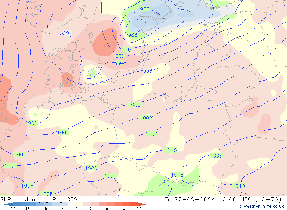 tendencja GFS pt. 27.09.2024 18 UTC