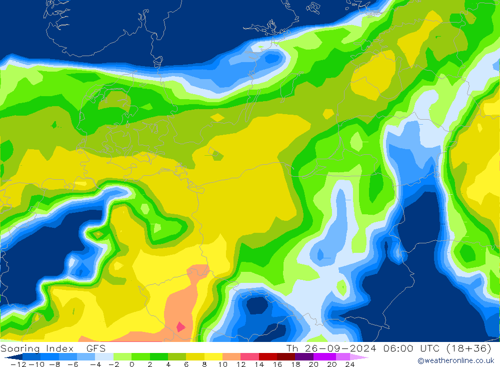 Soaring Index GFS Th 26.09.2024 06 UTC