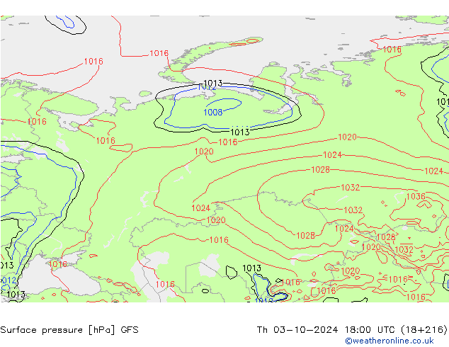 GFS: чт 03.10.2024 18 UTC