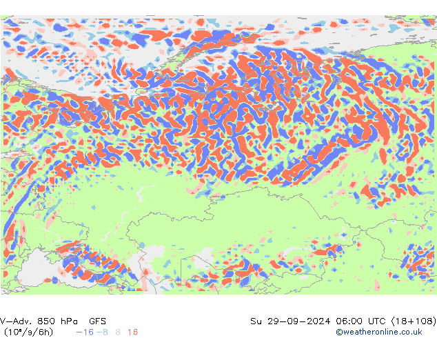 V-Adv. 850 hPa GFS Su 29.09.2024 06 UTC