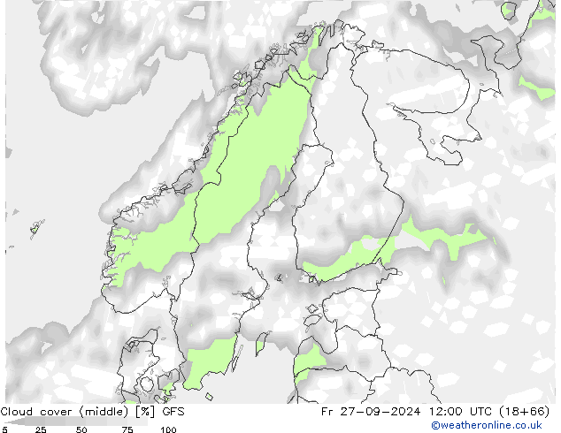 Cloud cover (middle) GFS Fr 27.09.2024 12 UTC