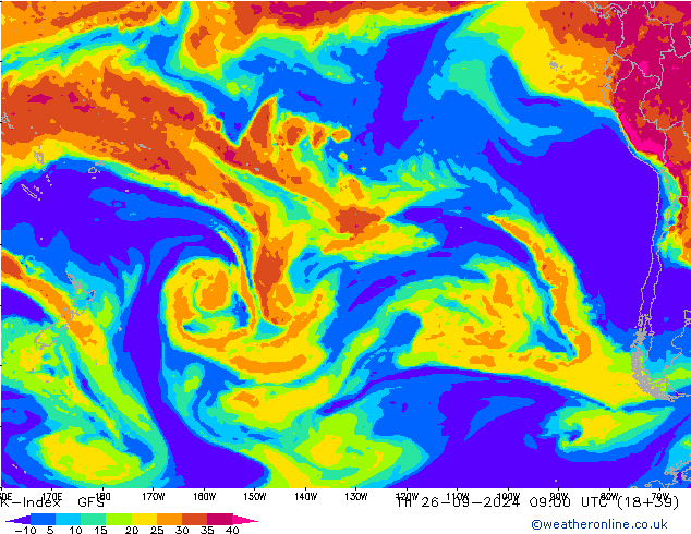 K-Index GFS Th 26.09.2024 09 UTC