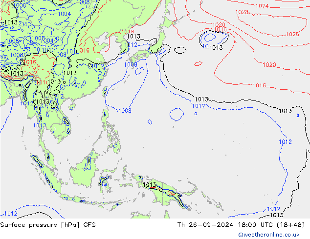 GFS: czw. 26.09.2024 18 UTC