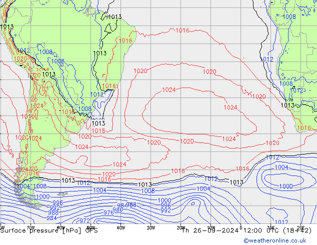 GFS: gio 26.09.2024 12 UTC