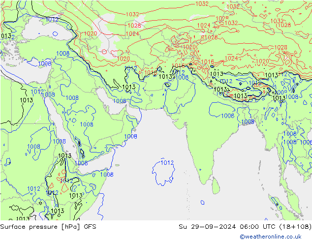 GFS: Вс 29.09.2024 06 UTC