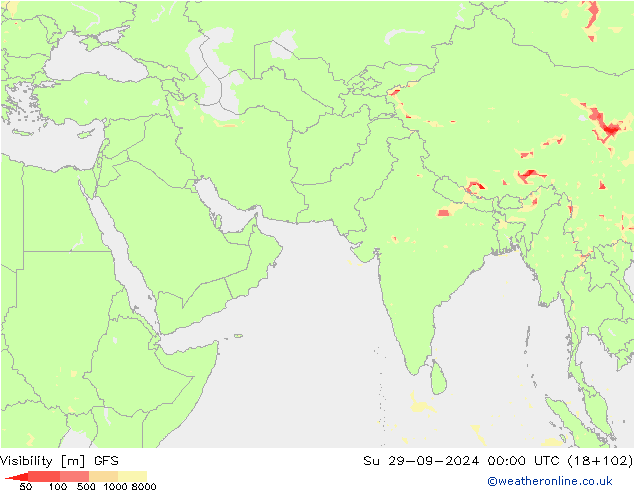 Sichtweite GFS So 29.09.2024 00 UTC