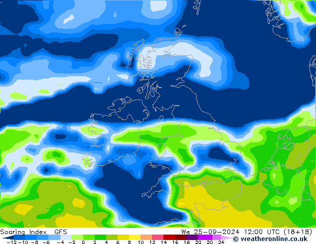 Soaring Index GFS We 25.09.2024 12 UTC