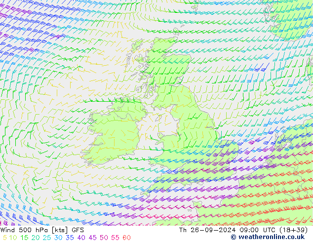  500 hPa GFS  26.09.2024 09 UTC