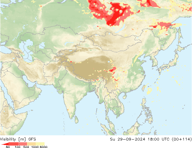 visibilidade GFS Dom 29.09.2024 18 UTC