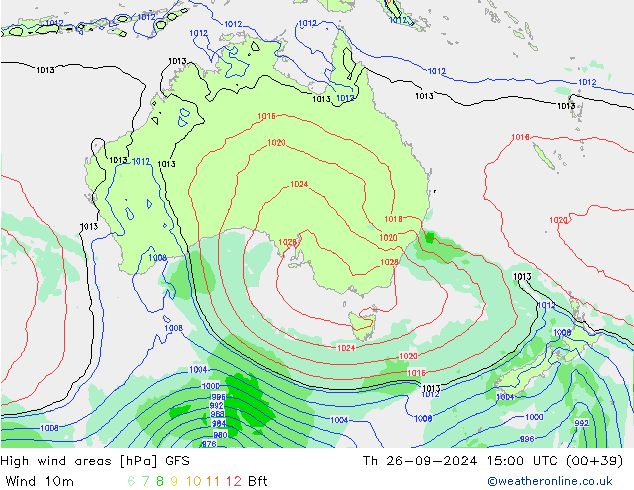 Sturmfelder GFS Do 26.09.2024 15 UTC