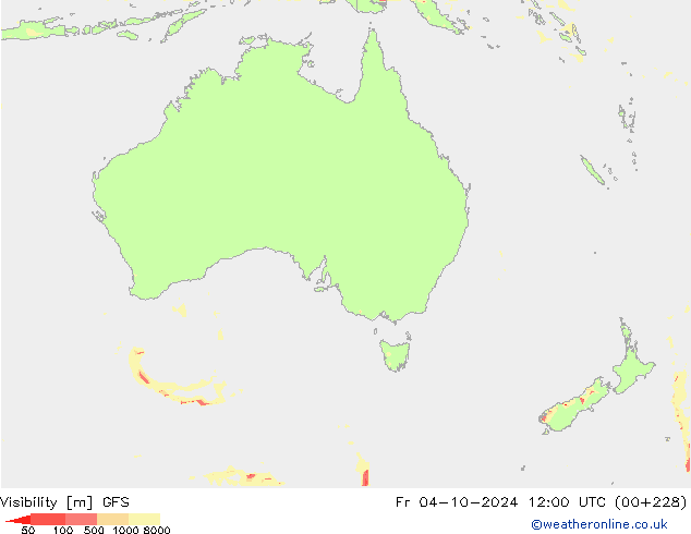 Zicht GFS vr 04.10.2024 12 UTC