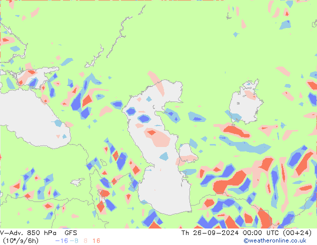 V-Adv. 850 hPa GFS jeu 26.09.2024 00 UTC