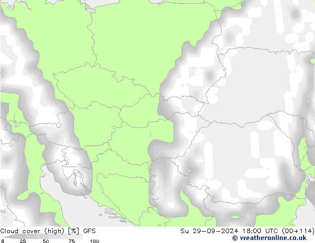 облака (средний) GFS Вс 29.09.2024 18 UTC