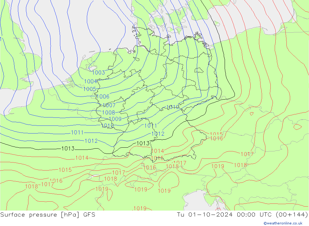 GFS: Tu 01.10.2024 00 UTC