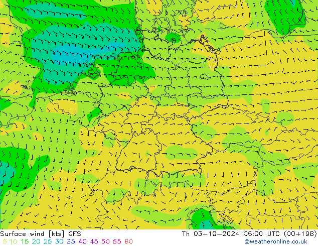  10 m GFS  03.10.2024 06 UTC