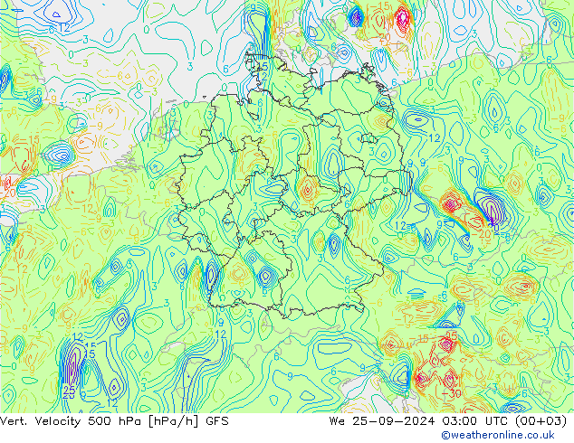 Vert. Velocity 500 hPa GFS We 25.09.2024 03 UTC