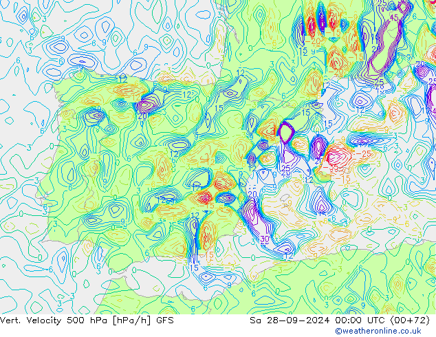 Vert. Velocity 500 hPa GFS Sa 28.09.2024 00 UTC