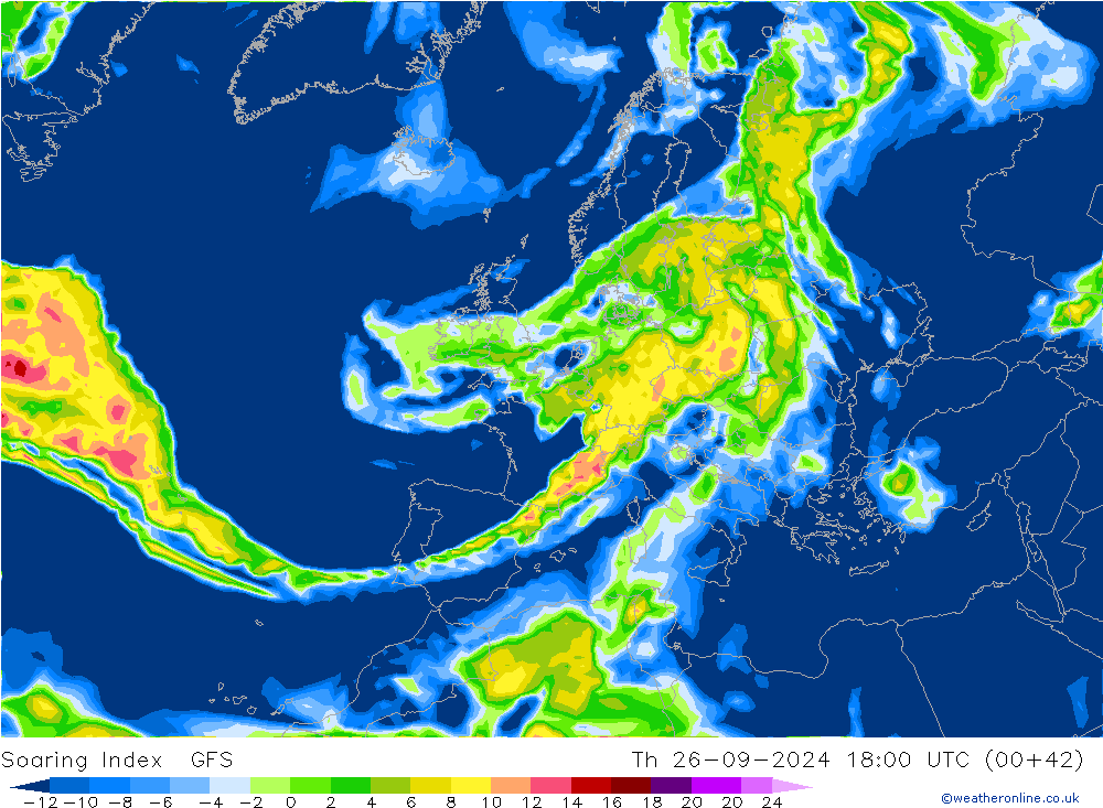 Soaring Index GFS  26.09.2024 18 UTC