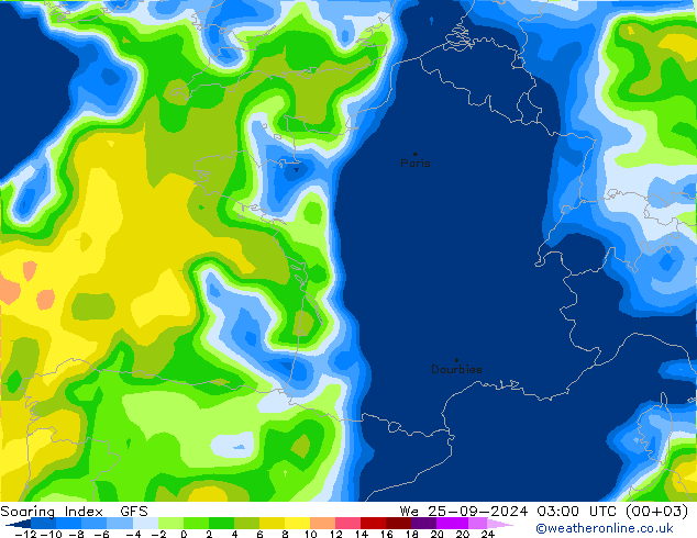 Soaring Index GFS We 25.09.2024 03 UTC