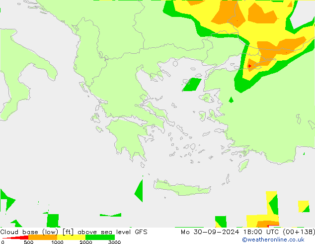 Cloud base (low) GFS  30.09.2024 18 UTC