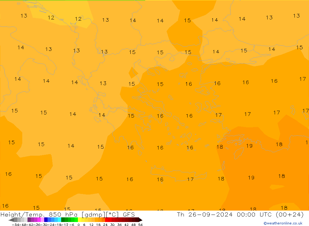 Z500/Rain (+SLP)/Z850 GFS Th 26.09.2024 00 UTC