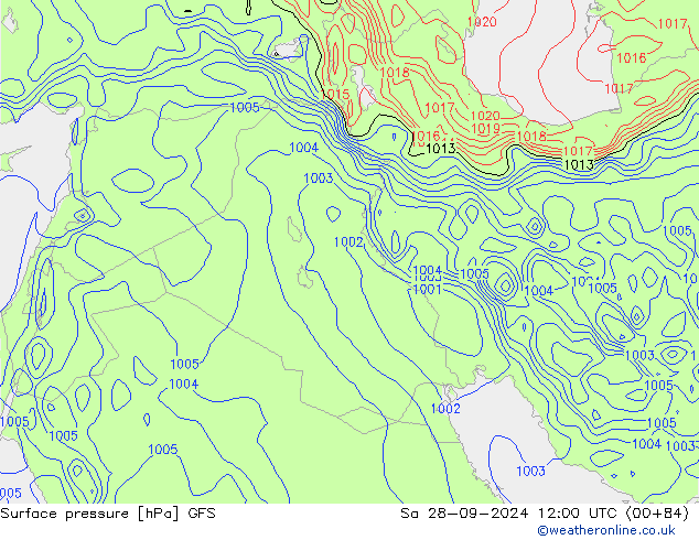 GFS: Sa 28.09.2024 12 UTC