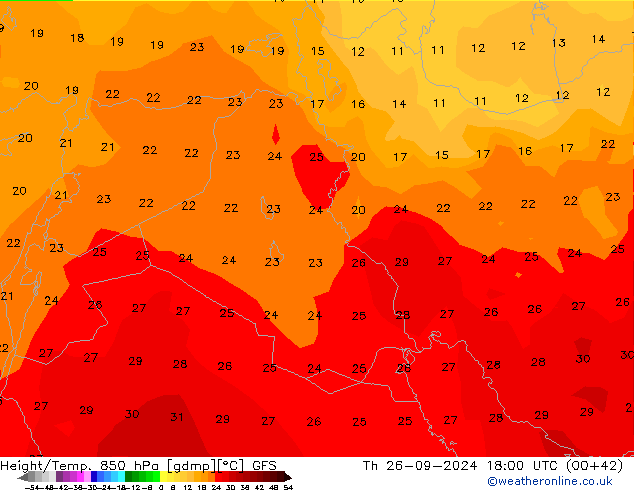 GFS: Th 26.09.2024 18 UTC