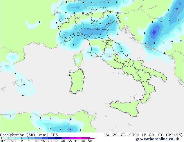 Z500/Rain (+SLP)/Z850 GFS Su 29.09.2024 00 UTC