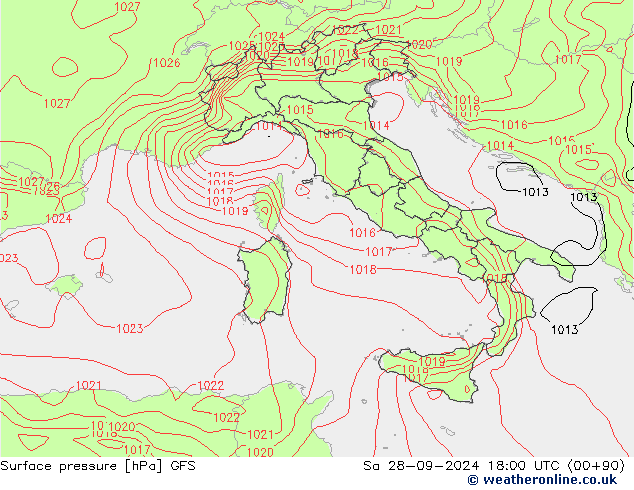 GFS: Sa 28.09.2024 18 UTC