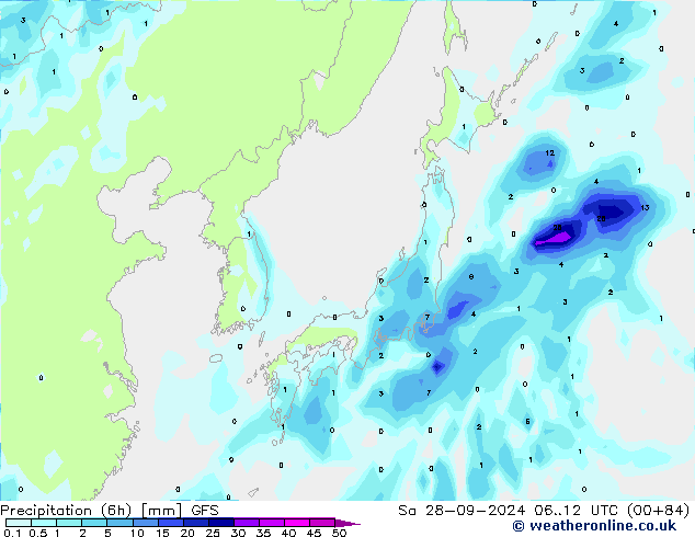 Z500/Rain (+SLP)/Z850 GFS Sa 28.09.2024 12 UTC