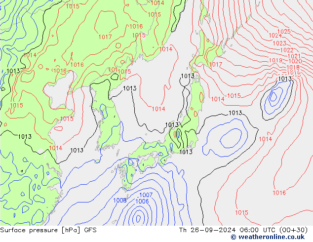 GFS: Per 26.09.2024 06 UTC