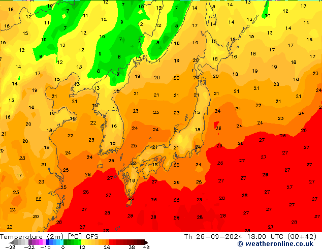 GFS: Čt 26.09.2024 18 UTC