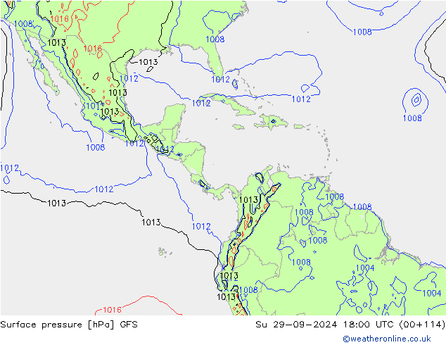 GFS: Вс 29.09.2024 18 UTC