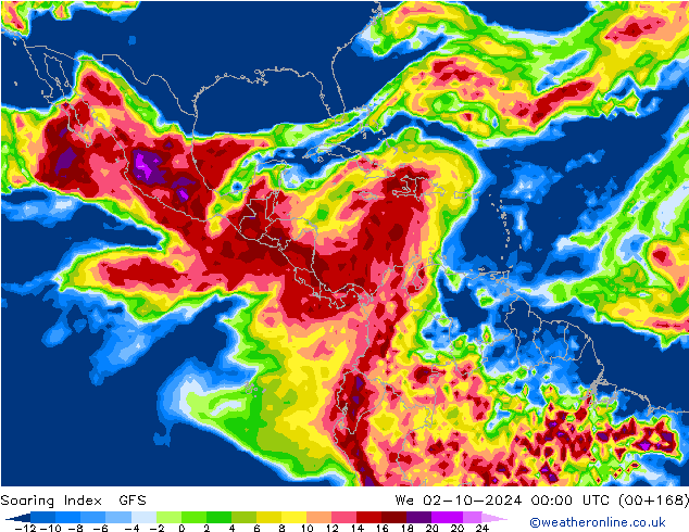 Soaring Index GFS ср 02.10.2024 00 UTC