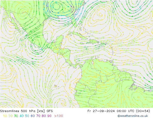  500 hPa GFS  27.09.2024 06 UTC