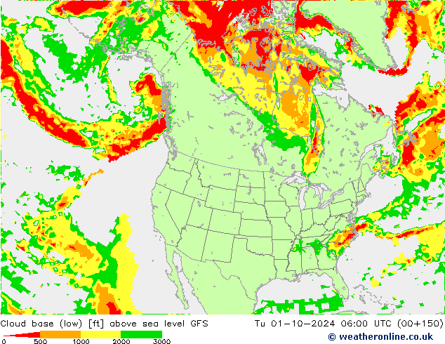 Cloud base (low) GFS mar 01.10.2024 06 UTC