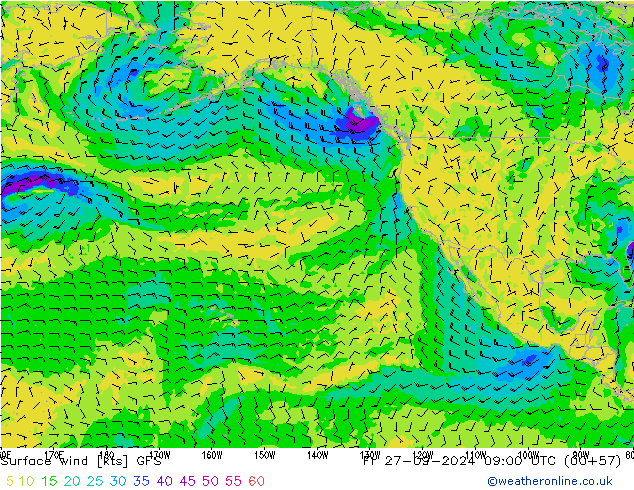  10 m GFS  27.09.2024 09 UTC