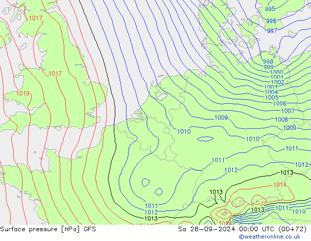 GFS: сб 28.09.2024 00 UTC