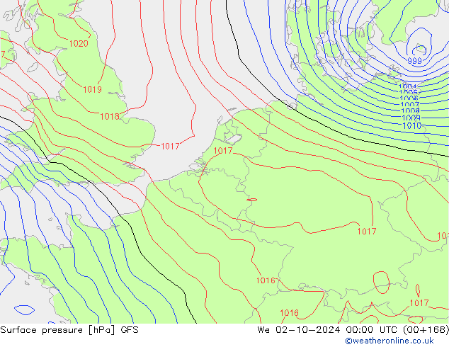 GFS: śro. 02.10.2024 00 UTC