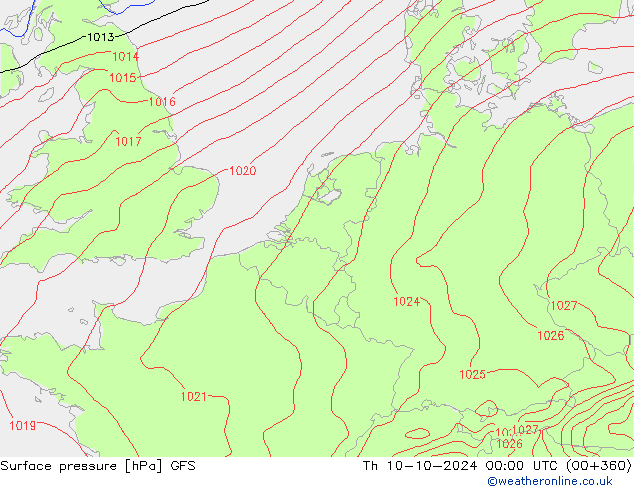 GFS: Th 10.10.2024 00 UTC